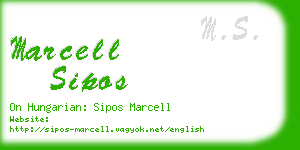 marcell sipos business card